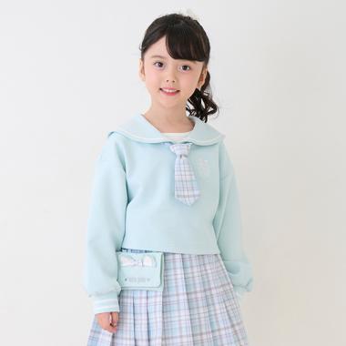 セーラー短丈プルオーバー＆長袖Tシャツセット