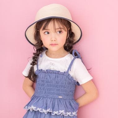 カットワークキャミチュニック＆Tシャツセット