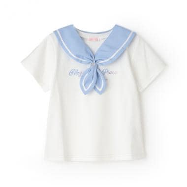 セーラーカラー　半袖Tシャツ