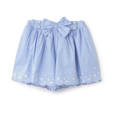 【人気商品再入荷】【直営店で取り扱い無し】シェルスカラップ刺しゅうキュロットスカート