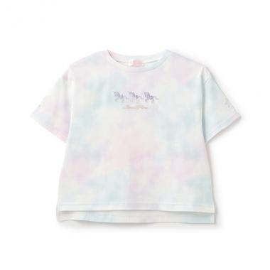 【人気商品再入荷】【直営店で取り扱い無し】ユニコーン　タイダイプリント半袖Ｔシャツ