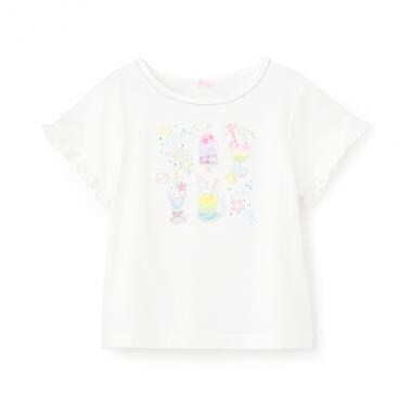 【人気商品再入荷】【直営店で取り扱い無し】ソーダ刺繍　半袖Tシャツ