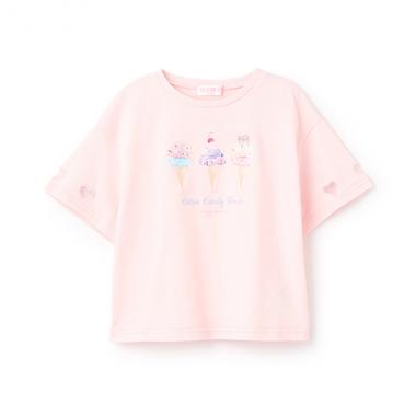 【人気商品再入荷】【直営店で取り扱い無し】アイス転写プリント　半袖Ｔシャツ