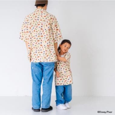 【パパもおそろい】【Disney】Dadトイストーリー/総柄半袖シャツ