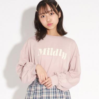 【130cm/165cmあり】袖ボリュームロゴロンT