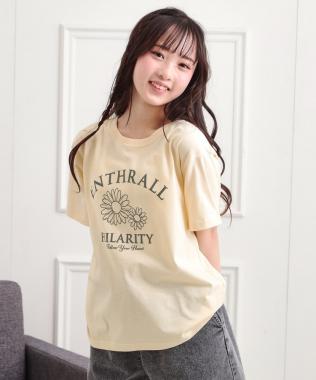 フラワーモチーフTシャツ