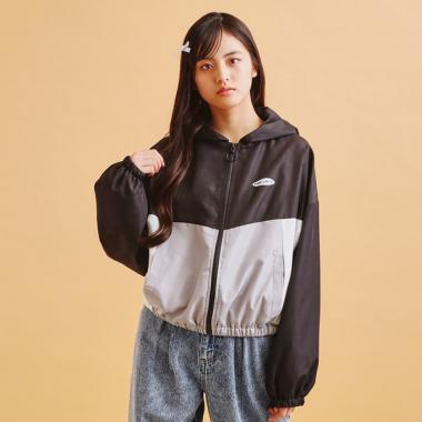 配色切替ブルゾン