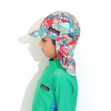 【SWIM】【オーシャン＆グラウンド】BOY’Sソウガラシェードツキスイムキャップ