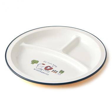 【ベビー雑貨】【オーシャン&グラウンド】ランチプレート 皿 丸型  軽量 プラスチック