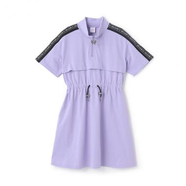 肩ロゴテープカットワンピース