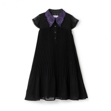 【Premium】衿バタフライ プリーツワンピース