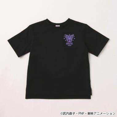 【美少女戦士セーラームーン×ANNA SUI mini　Tシャツ(ブラック／パープル)】