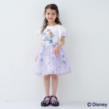 【Disney100】ディズニープリンセスチュール掛けスカート