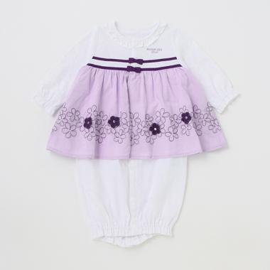 【販路限定商品】花刺しゅう2WAYオール
