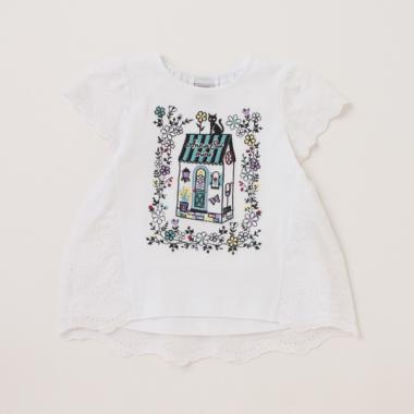 【リピート】【直営店で取り扱い無し】家刺しゅう半袖Tシャツ