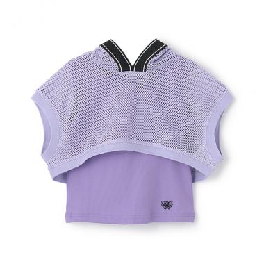 【人気商品再入荷】【直営店で取り扱い無し】短丈メッシュパーカー＋タンクトップ