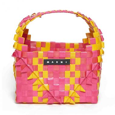 【MARNI(マルニ)Kids&Junior】MW80F-RAINBOWBAGBORSAバスケットかごバッグ
