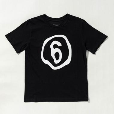 【MM6 Maison Margiela(エムエム6 メゾン マルジェラ)Kids&Junior】ブランドロゴ半袖Tシャツカットソー