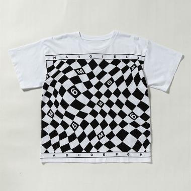 【MM6 Maison Margiela(エムエム6 メゾン マルジェラ)Kids&Junior】グラフィック半袖Tシャツカットソー