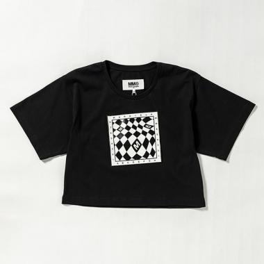 【MM6 Maison Margiela(エムエム6 メゾン マルジェラ)Kids&Junior】グラフィック半袖Tシャツカットソー