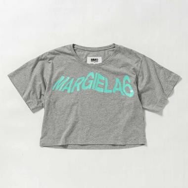 【MM6 Maison Margiela(エムエム6 メゾン マルジェラ)Kids&Junior】ブランドロゴ半袖Tシャツカットソー
