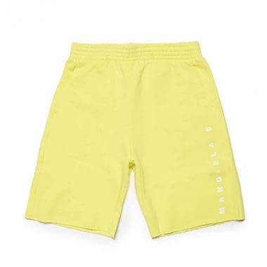 【MM6 Maison Margiela(エムエムシックス)Kids&Junior】ブランドロゴスウェットショートパンツ