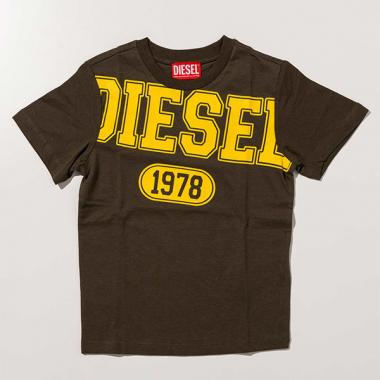 【DIESEL(ディーゼル)Kids&Junior】ブランドロゴ半袖Tシャツカットソー