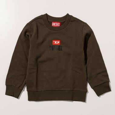 【DIESEL(ディーゼル)Kids&Junior】ワンポイントブランドロゴスウェットプルオーバー