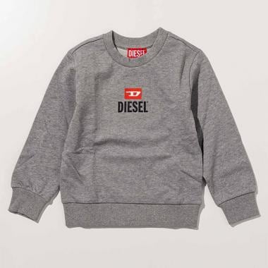 【DIESEL(ディーゼル)Kids&Junior】ワンポイントブランドロゴスウェットプルオーバー
