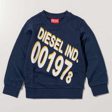 【DIESEL(ディーゼル)Kids&Junior】ブランドロゴスウェットプルオーバー