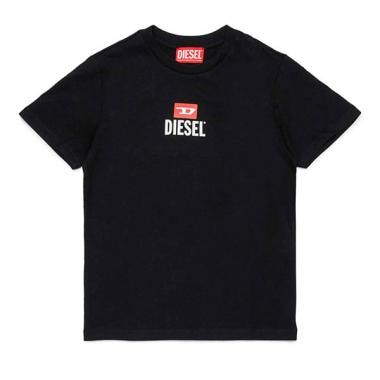 【DIESEL(ディーゼル)Kids&Junior】ワンポイントブランドロゴ半袖Tシャツカットソー