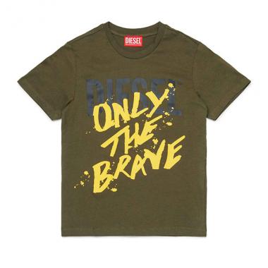 【DIESEL(ディーゼル)Kids&Junior】ブランドロゴ半袖Tシャツカットソー