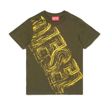 【DIESEL(ディーゼル)Kids&Junior】ブランドロゴ半袖Tシャツカットソー