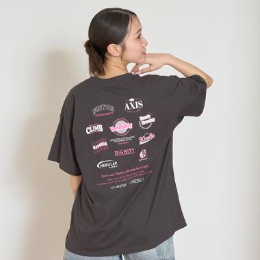 ロゴバックプリントTシャツ