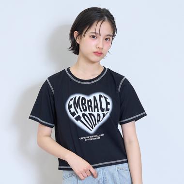 吸水速乾ハートスプレーT