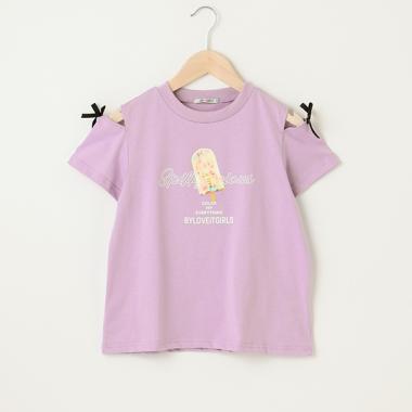 アイスバー肩スリットTシャツ