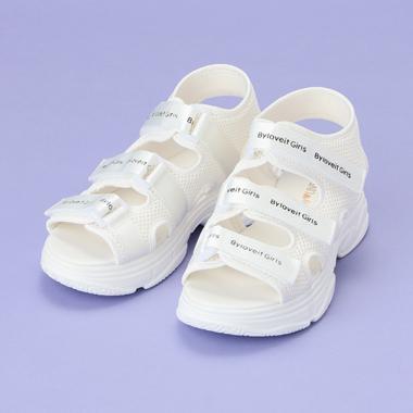 メッシュ厚底スポーツサンダル