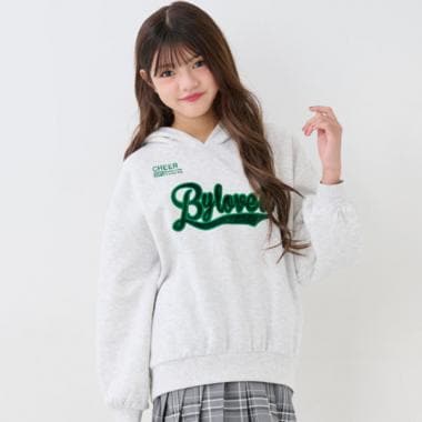 フーテッドロングプルオーバー