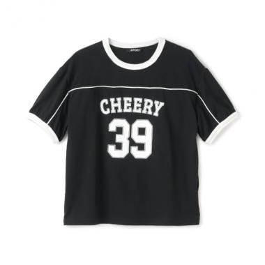チュール切替Tシャツ