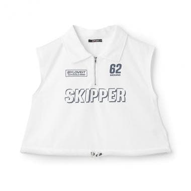 ハーフジップ半袖Tシャツ