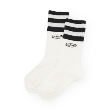 メッシュラインクルーソックス