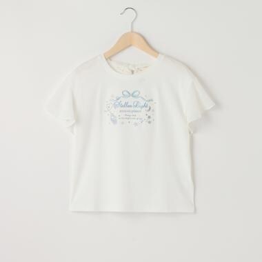 【販路限定商品】フレア袖後ろリボン半袖Tシャツ