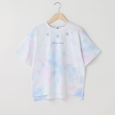 ★星抜きタイダイ半袖Tシャツ