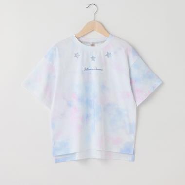 【リピート】【直営店で取り扱い無し】星抜きタイダイ半袖Tシャツ