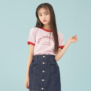 リンガー半袖チビTシャツ