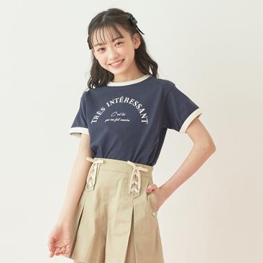 リンガー半袖チビTシャツ