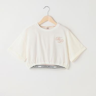 短丈Tシャツ＆ロゴリブタンクトップセット