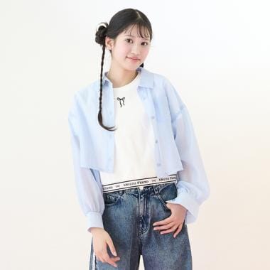 シアーシャツ＆リブTシャツセット