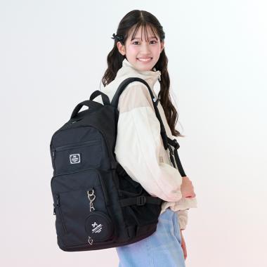 丸型ポーチつきリュック