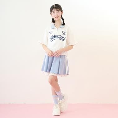ジャージスカート＆レースパンツセット